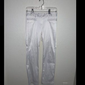 White formal pants